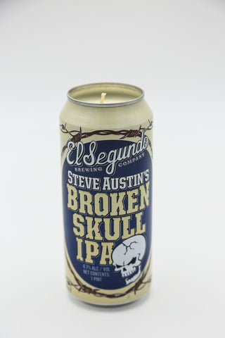 El Segundo Brewing Co. Steve Austin's Broken Skull IPA Tall Boy Candle