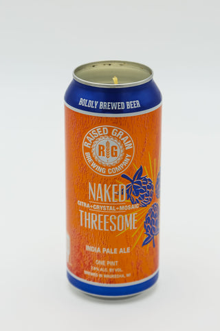 Raised Grain: Naked Threesome Tall Boy Candle